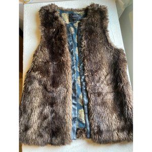 Anthropologie Sanctuary Faux Fur Vest S